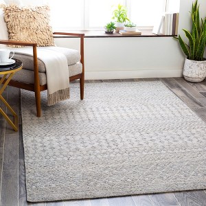 Mark & Day Beemster 8'x10' Rectangle Woven Indoor Area Rugs Medium Gray: Geometric, Stain-Resistant, Pet Friendly - 1 of 4
