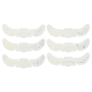 Unique Bargains Christmas Holiday Temporary Face Tattoo 6 Pcs - 1 of 4