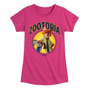 Girls' - Disney - Hopps & Wilde Fitted Short Sleeve Graphic T-Shirt - 1 of 4