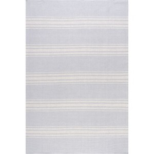 Lauren Liess x Rugs USA - Bergamot Striped Cotton Indoor Area Rug - 1 of 4