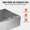 VEVOR Maple Syrup Evaporator Pan, 35 Gallon, 509 Cups of 8.8oz Maple Syrup, Flat Evaporator Pan with 2 Valves and 3 Heating Methods - 4 of 4