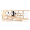 Old Modern Handicrafts Wright Brothers Airplane Model – 100% Iron Wired Frame, Spinning Propellers, 33" Length - 3 of 4