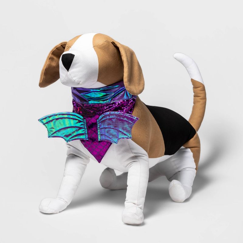 Halloween Purple Dragon Dog Collar Slide Bandana - Hyde &#38; EEK! Boutique&#8482;, 1 of 11