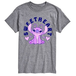 Men's - Lilo and Stitch - Angel Sweetheart Short Sleeve Graphic T-Shirt - 1 of 4