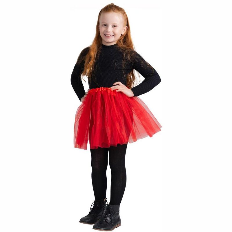 Dress Up America Tutu for Girls - 4 Layered Tulle Ballet Skirts - 15" Princess Tutu, 1 of 2