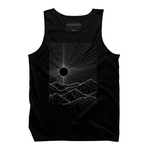 Men's Design By Humans Highest Peak By clingcling Tank Top - 1 of 4