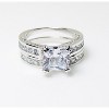 Trynity Wedding Ring Set for Women CZ Engagement Ring Matching Bridal Band Ginger Lyne Collection - 3 of 4