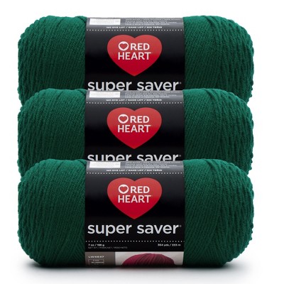 Red Heart Super Saver Yarn 3/Pack-Paddy Green