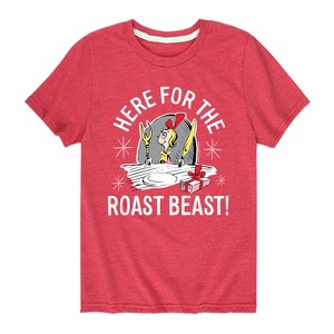 Boys' - Dr. Seuss - The Grinch Here For The Roast Beast Short Sleeve Graphic T-Shirt - 1 of 4
