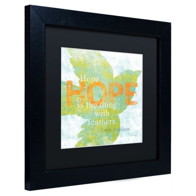 Trademark Fine Art -Sue Schlabach 'Letterpress Hope' Matted Framed Art