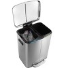 happimess Marco Rectangular 10.5-Gallon Double Bucket Trash Can with Soft-Close Lid - 3 of 4