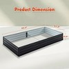 Lyngins Raised Garden Beds Outdoor, Reinforced Galvanized Rustproof Steel Planter Boxes, Open Base, Outdoor Planter for Vegetables, Herbs & Flowers - 3 of 4