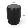 MOEPISY 18.50 inch H Black Patio End Tables - 4 of 4