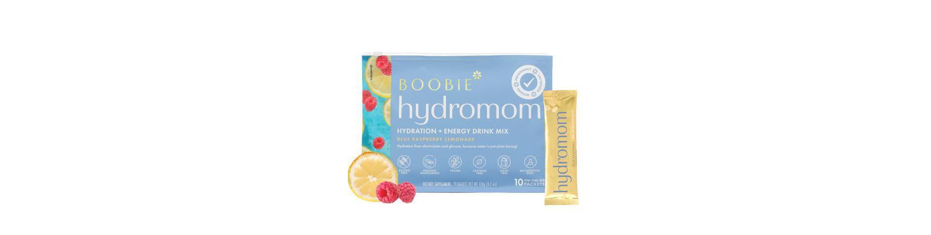 Boobie HydroMom Electrolyte Drink Mix Mineral Supplement Powder - 10ct