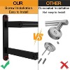 Attop Double Towel Bar, 24Inch Towel Rack for Bathroom, Stainless Steel Double Bath Towel Bar, Wall Mounted Towel Holder Matte Black - 4 of 4
