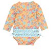 RuffleButts Baby/Toddler Girls UPF50+ Long Sleeve One Piece Rash Guard - 2 of 4