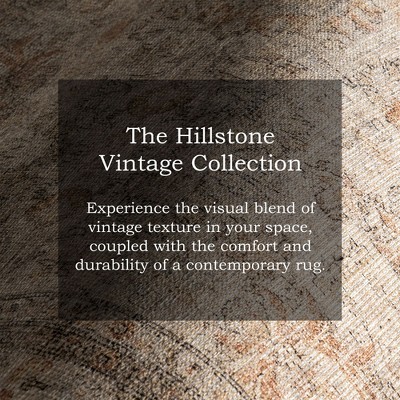 Light Brown Rectangular Synthetic Vintage Medallion 4' x 6' Area Rug