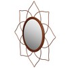 Uniquewise Decorative Shaped Metal Frame Wall Mounted Modern Mirrors For Home Office And For Any Wall for Your Living Room, Bedroom, Vanity, Entryway - 4 of 4
