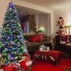 Tangkula Hinged Life-Like Christmas Tree W/ LED Lights Pre-Lit Artificial Xmas Tree W/ PE & PVC Leaves - 3 of 4