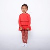 Mixed Up Clothing Girls Tiered Tunic and Legging Set - Red Multicolor - 2 of 4