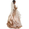 Kurt Adler UL 10-Light White & Rose Gold African American Angel Treetop, 16" - 3 of 4