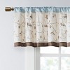 MAYEERTY 50x18" Embroidered Window Valance Blue - 4 of 4