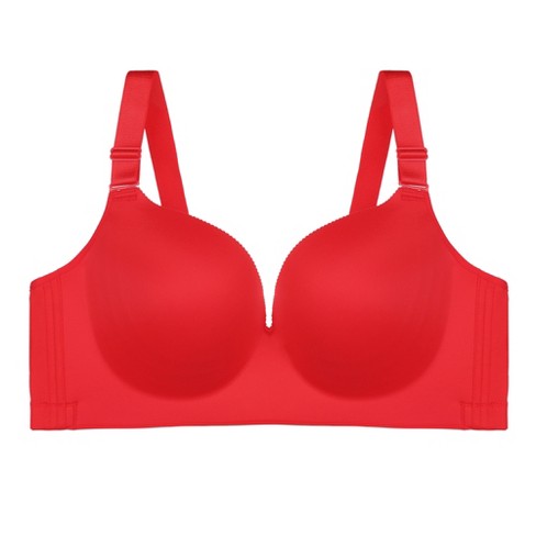 Women's Wireless Push Up Bras with 4 Hooks Wide Straps Full Coverage  Lingerie for Women Comfortable Adjustable Bra : : Clothing, Shoes  