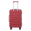 Okak 3 Pcs/Set ABS Luggage Sets with Spinner Wheel, Light Weight Carry On Suitcase with Combination Lock, Checked Luggage for Family - 4 of 4