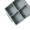 Unique Bargains 4-Cavity Square Ice Tray with Color-Matched Lid Hand Wash Only Silicone 4.72"x4.33"x2.17" 1 Pc - 3 of 3