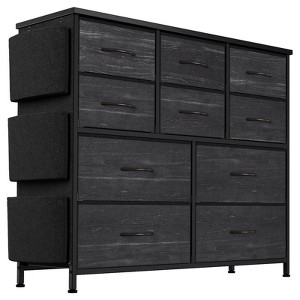 Dresser for Bedroom,Cloth Storage Tower with 10 Drawers,TV Stand,10 Drawers Dresser,Chest of Drawers with Fabric Bins - 1 of 4