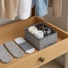Set of 3 Fabric Foldable Storage Bins, Stylish, Sturdy, Space-Saving and Collapsible Organizers for Home, Office, and Closet - 3 of 4
