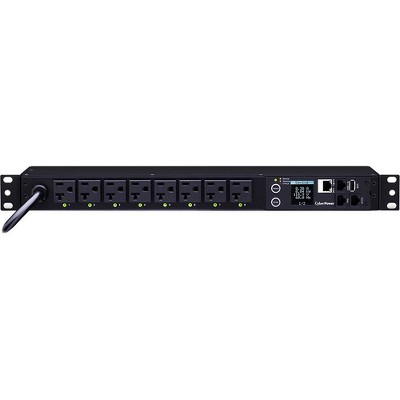 CyberPower PDU81002 Switched Metered-by-Outlet PDU, 100-120V, 20A, 8 Outlets (5-20R), 1U Rackmount - NEMA 5-20P - 8 x NEMA 5-20R - 120 V AC