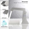 ChicFurnit Bathroom Sink Faucet Modern 2 Handle Deck Mounted Faucet with Drain for Stylish Vanities, Silver and Gray, 10.24"*8.11"*7.68" - 4 of 4