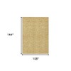 Gold And Wheat Floral Washable Indoor Outdoor Area Rug - 3 of 4