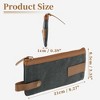 Unique Bargains Pencil Case Canvas Patchwork Style Large Capacity for Office Supplies 1 Pc - 2 of 4