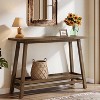 Lantine 41.3" Solid Wood Console Table, 2-Tier Farmhouse Entryway Table, Behind Couch Sofa Table for Living Room, Hallway, Foyer - 2 of 4