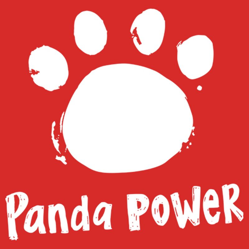 Women's Turning Red Panda Power Paw Print Racerback Tank Top, 2 of 5