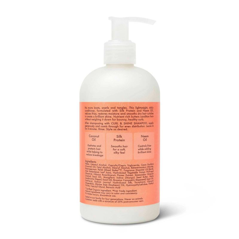 SheaMoisture Coconut & Hibiscus Curl & Shine Conditioner For Thick Curly Hair, 3 of 15
