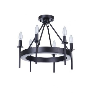 Craftmade Lighting 6 - Light Semi-Flush Mount in  Flat Black - 1 of 1