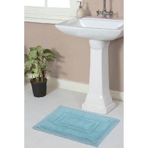 Opulent Collection Cotton Reversible Tufted Bath Rug - Home Weavers - 1 of 4