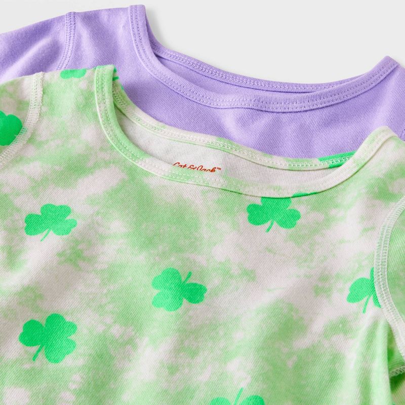 Toddler Girls' 2pk Adaptive Short Sleeve Dress - Cat & Jack™ Green, 4 of 6