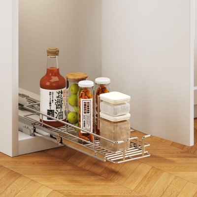 HomLux Pull Out Cabinet Organizer and Storage 5.5in W x 21.5in D Slide Out Shelves for Kitchen Cabinets — фото 6