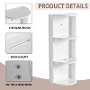 Sapphtopaz Bathroom Cabinet with Float Mounting Design,Bathroom Storage Cabinet with Soft Close Doors,Over The Toilet Storage Cabinet - 3 of 4