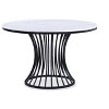 Sapphtopaz Round Dining Table Kitchen Table 31.5" Modern Small Circle Kitchen Table with Metal Black Legs for Kitchen, Small Spaces - 3 of 4