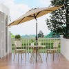 Garvee 10FT Patio Umbrella with Crank Lift and Push Button Tilt, Outdoor Umbrella with 8 Sturdy Ribs, UV-Resistant & Waterproof - 3 of 4