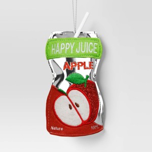 Christmas Fabric Juice Ornament Apple - Wondershop™ - 1 of 3
