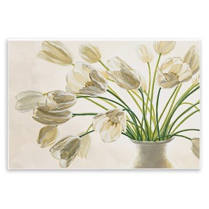 Stupell Industries Tranquil White Tulip Bouquet Wall Plaque Art - 1 of 4