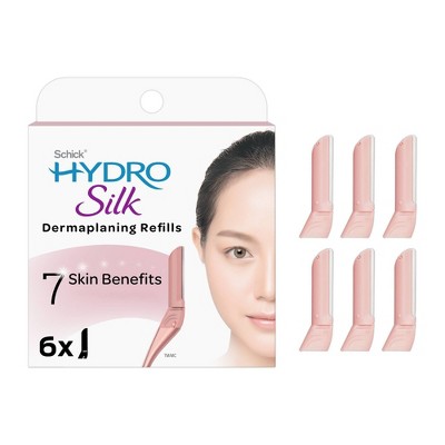 Schick Hydro Silk Exfoliating Dermaplaning Replacement Refill Blades - 6ct