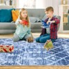 Washable Rug Area Rug Boho Low Pile - Non-Slip Foldable Carpet with Rubber Backing for Living Room & Bedroom - 3 of 4