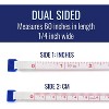 MABIS Retractable Tape Measure, Compact Flexible Measuring Tape, Body Tape Measure, 60 Inches, Blue - 3 of 4